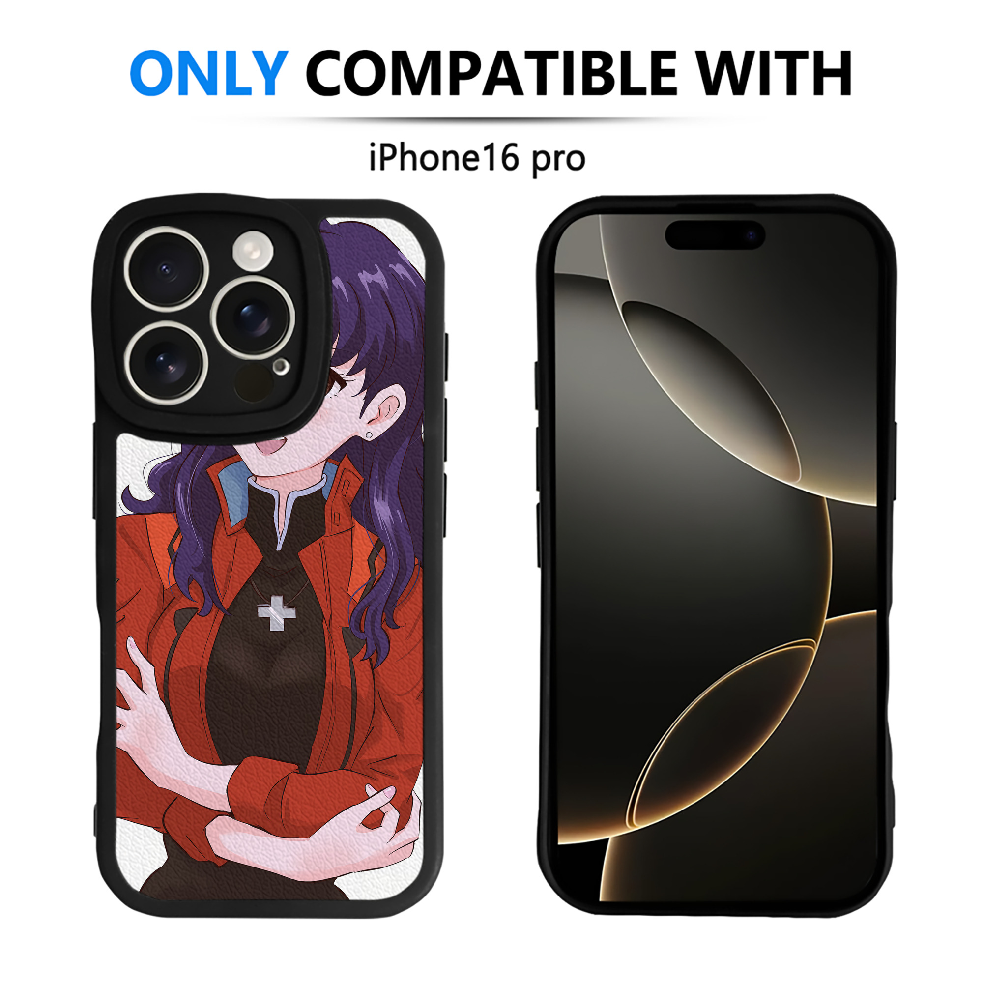 （画像用） EVA 新世紀エヴァンゲリオン 【iPhone 16シリーズ対応】シリコンスマホケース（レザー調） 材質：シリコン